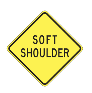  soft shoulder, biển báo giao thông dmv mỹ