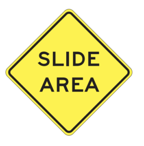 slide area, biển báo giao thông dmv ở mỹ