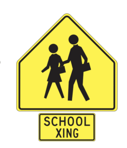 school xing, biển báo giao thông dmv