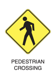 biển báo giao thông dmv ở mỹ, pedestrian crossing