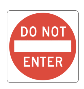 regulatory, do not enter sign, biển báo giao thông dmv