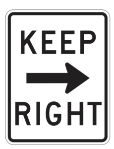 regulatory, keep right sign, biển báo giao thông dmv bắt buộc