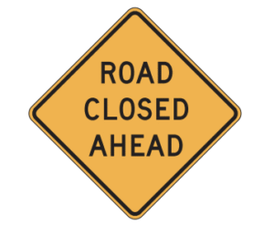 road closed ahead