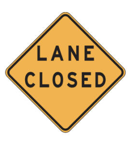 lane closed