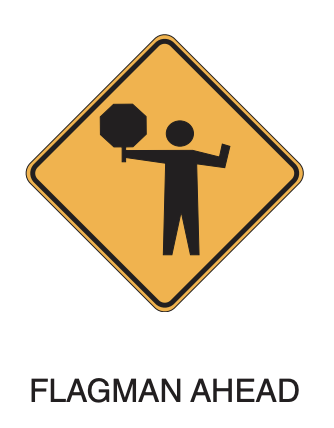 flagman ahead