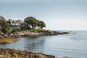 Những ngôi nhà ven bờ đá ở Portland, Maine