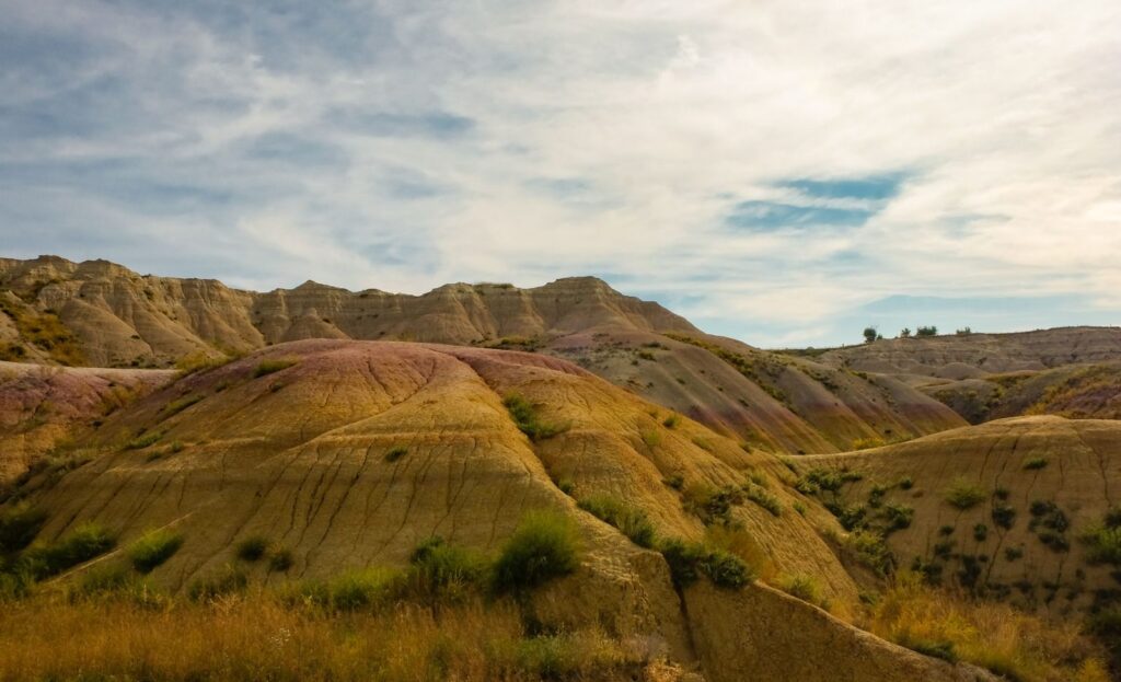 Những khối địa chất trong Badlands National Park, South Dakota